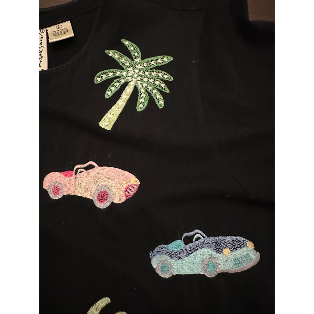 Michael Simon Lite Large Button Front Black Short… - image 4